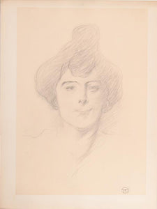 Plate 9, Tete de Femme de Face Lithograph | Henri de Toulouse-Lautrec,{{product.type}}