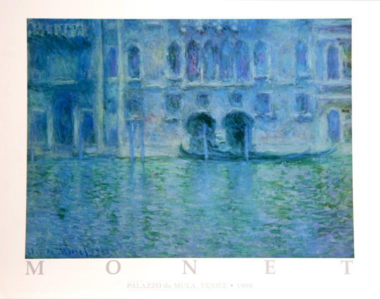 Plazzo de Muna Venice Poster | Claude Monet,{{product.type}}