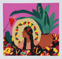 Pocahontas Pillow II Screenprint | Hunt Slonem,{{product.type}}