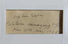 Political Demagogy III Ink | José Luis Cuevas,{{product.type}}