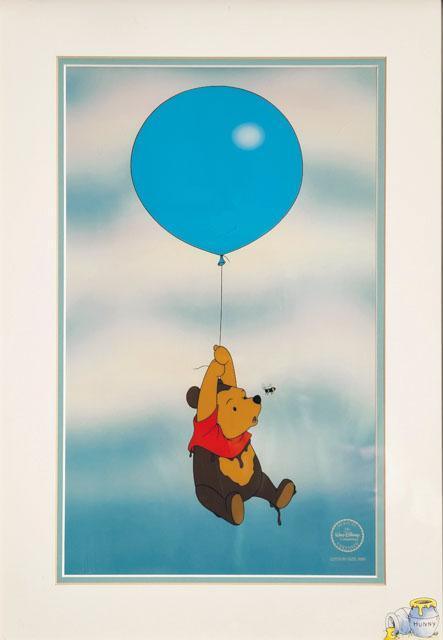 Pooh Floating with Blue Balloon Comic Book / Animation | Walt Disney Studios,{{product.type}}
