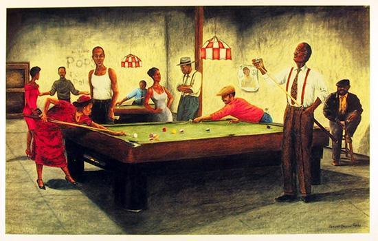 Pool Game Poster | Arthur L. Dawson,{{product.type}}
