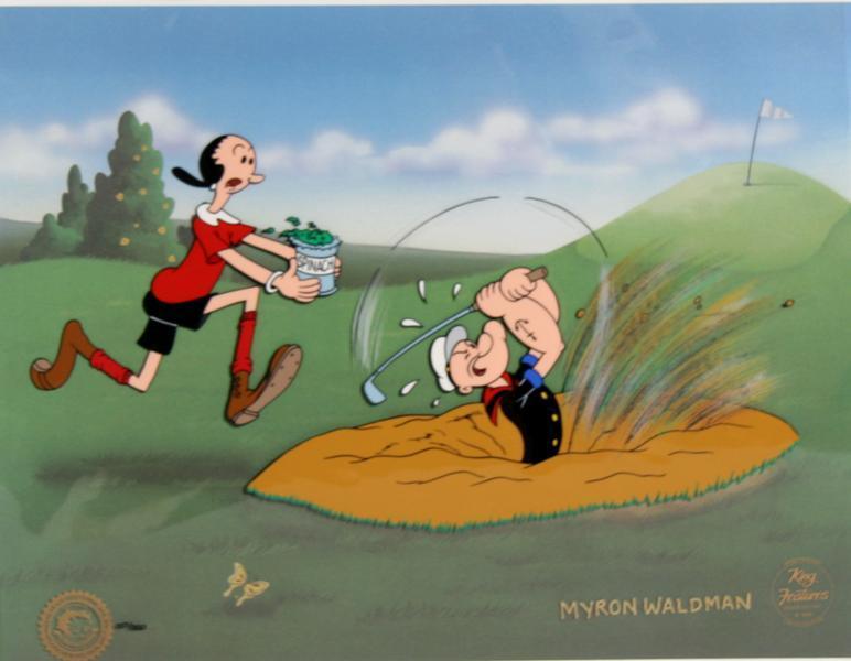 Popeye and Olive Oil - Day at Golf Comic Book / Animation | Myron Waldman,{{product.type}}