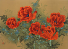 Poppies (9) Lithograph | David Lee,{{product.type}}