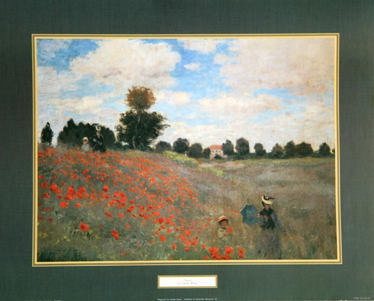 Poppies Poster | Claude Monet,{{product.type}}