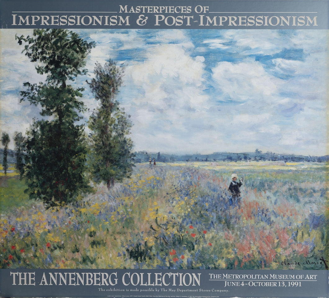 Poppy Field, Argenteuil Poster | Claude Monet,{{product.type}}