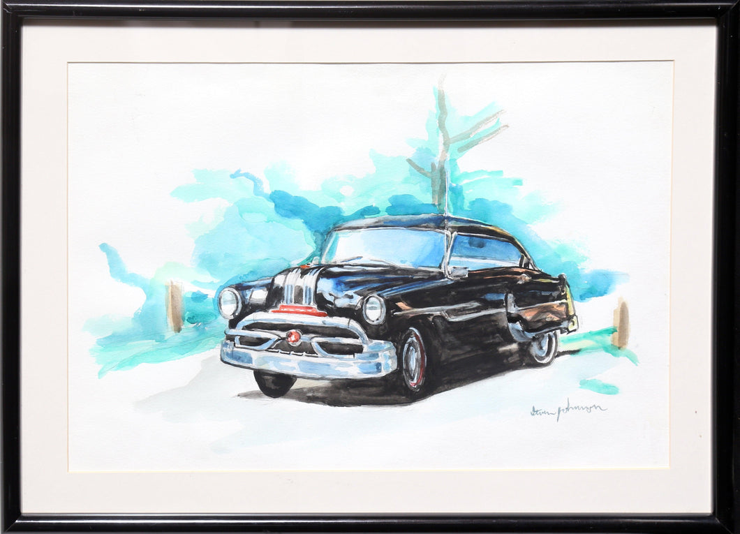 Pops '53 Pontiac Watercolor | Steven Johnson,{{product.type}}