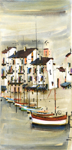 Port de Saint-Tropez I Oil | Georges Damin,{{product.type}}