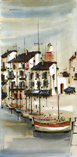 Port de Saint-Tropez II Oil | Georges Damin,{{product.type}}