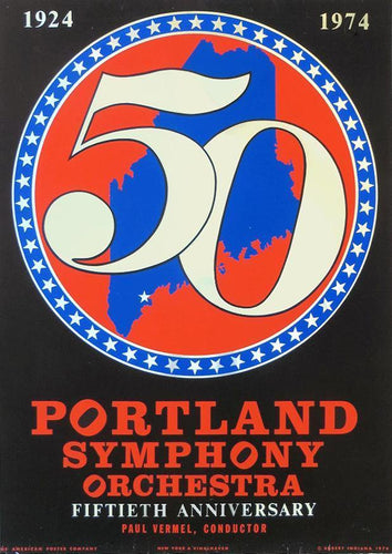 Portland Symphony Orchestra - 50th Anniversary Poster | Robert Indiana,{{product.type}}