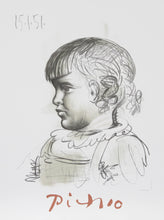 Portrait d'Enfant Lithograph | Pablo Picasso,{{product.type}}