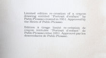 Portrait d'Enfant Lithograph | Pablo Picasso,{{product.type}}