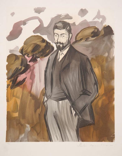 Portrait d'Un Homme Debout avec Barbiche Lithograph | Pablo Picasso,{{product.type}}