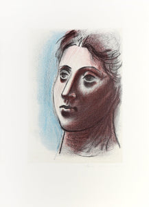 Portrait de Femme a Trois Quart Gauche Lithograph | Pablo Picasso,{{product.type}}