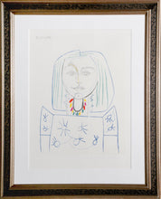 Portrait de Femme au Collier Lithograph | Pablo Picasso,{{product.type}}