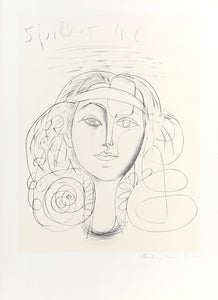 Portrait de Femme Lithograph | Pablo Picasso,{{product.type}}