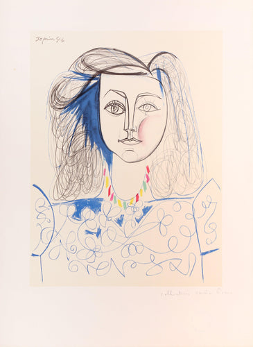 Portrait de Femme Lithograph | Pablo Picasso,{{product.type}}