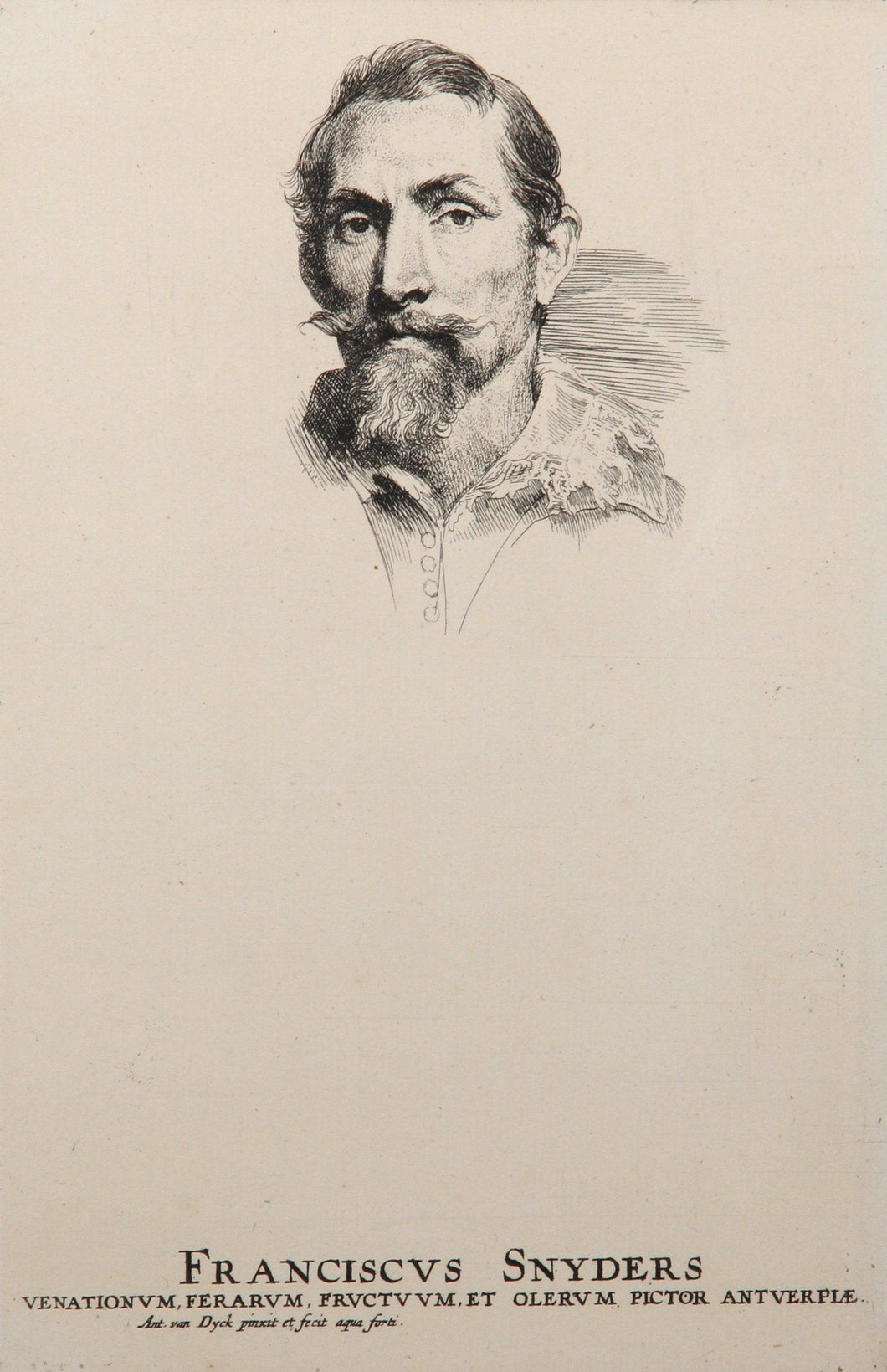 Portrait de Francois Snyders Etching | Anthony van Dyck,{{product.type}}