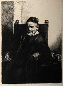Portrait de Jean Lutma (B276) Etching | Rembrandt,{{product.type}}