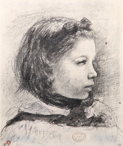 Portrait de Julie Belleli Lithograph | Edgar Degas,{{product.type}}