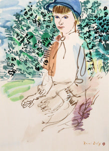 Portrait de Mademoiselle Kessler Lithograph | Raoul Dufy,{{product.type}}