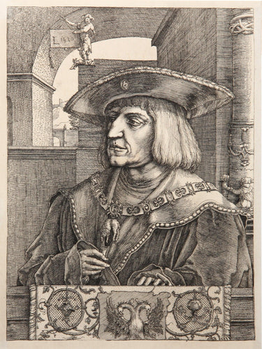 Portrait de Maximilien I Etching | Lucas van Leyden,{{product.type}}