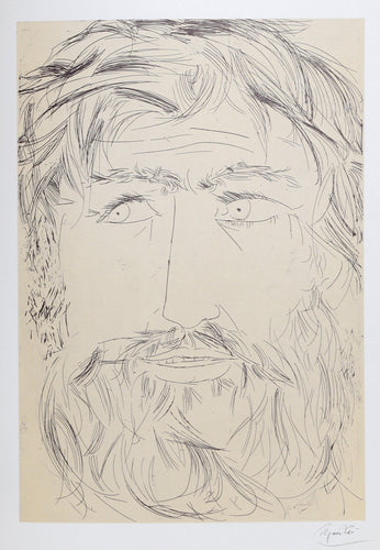 Portrait from the Omaggio a Michelangelo Portfolio Poster | Giacomo Manzù,{{product.type}}