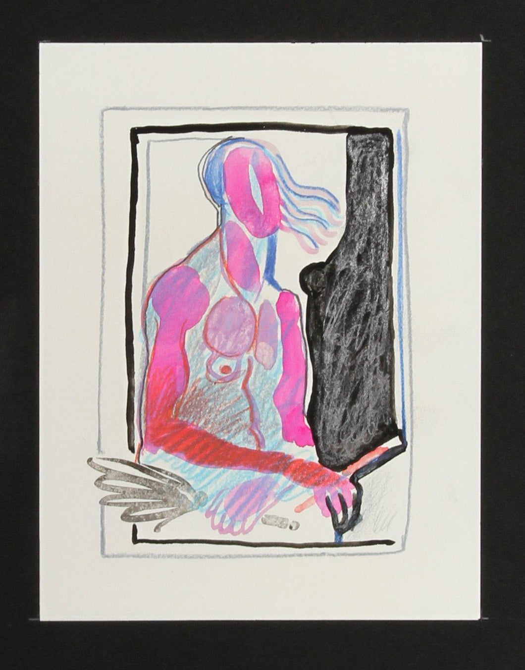 Portrait in Pink Gouache | Jean-Jacques Vergnaud,{{product.type}}