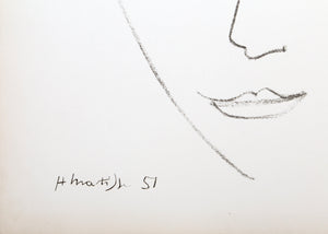 Portrait Lithograph | Henri Matisse,{{product.type}}