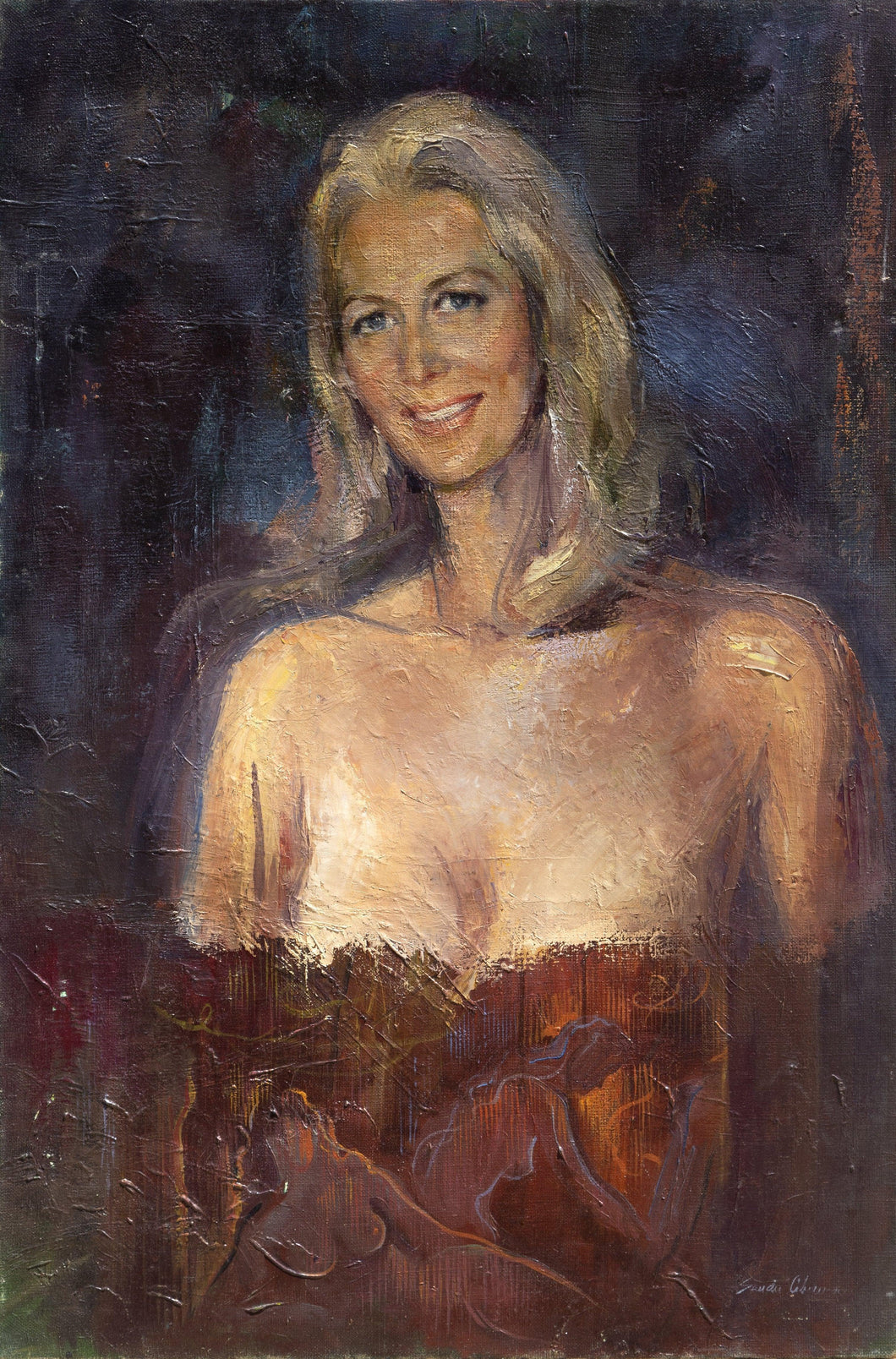 Portrait of a Blonde Woman oil | Sandu Liberman,{{product.type}}