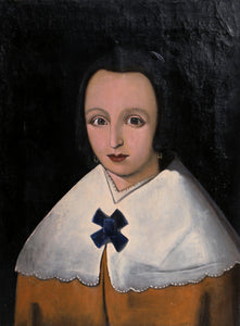 Portrait of a Colonial Girl Oil | Unknown Artist,{{product.type}}