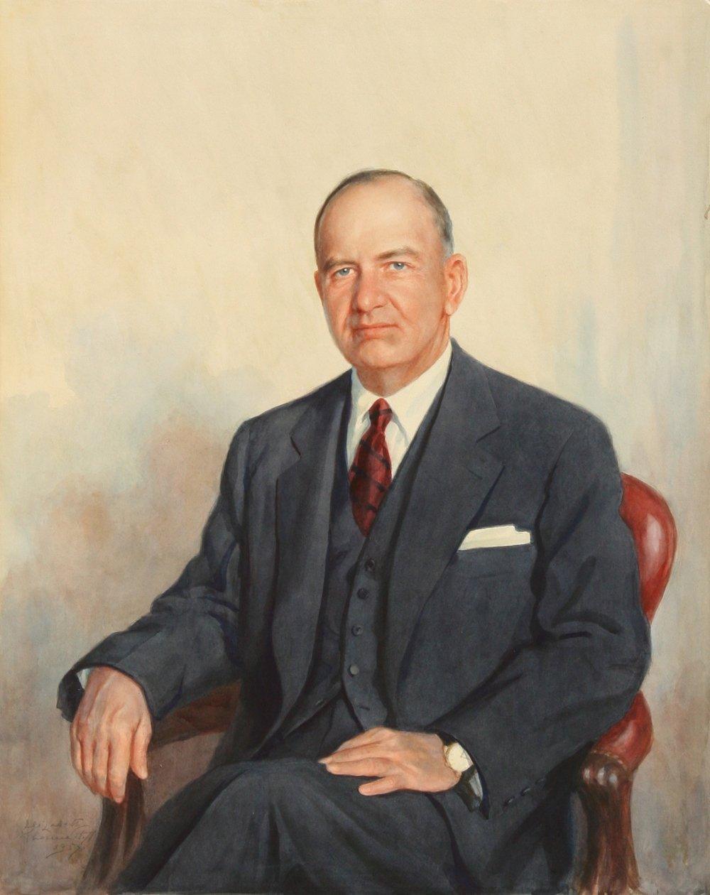 Portrait of a Gentleman Watercolor | Elizabeth Avinoff Shoumatoff,{{product.type}}