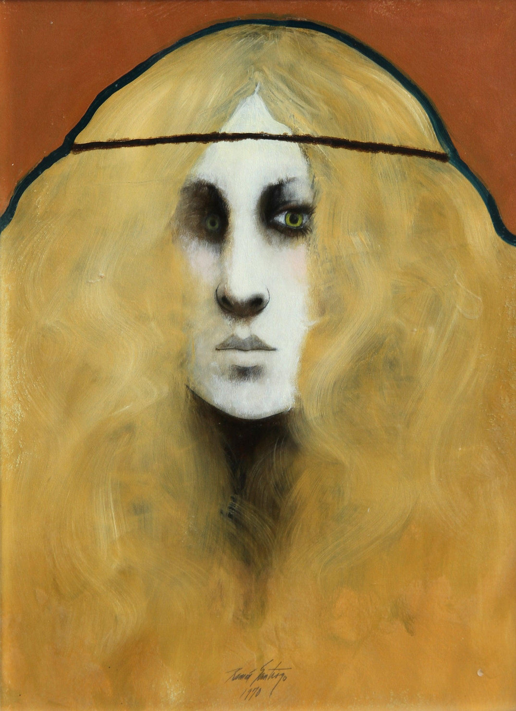 Portrait of a Girl (67) Oil | Ramon Santiago,{{product.type}}