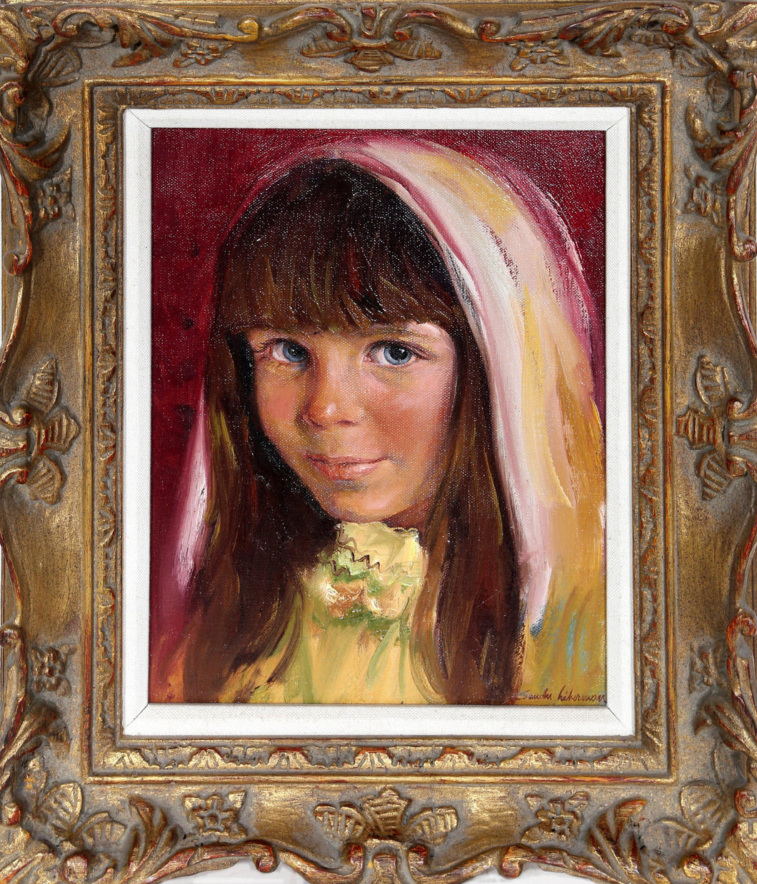 Portrait of a Girl Oil | Sandu Liberman,{{product.type}}