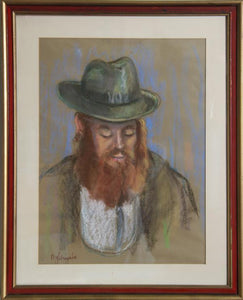 Portrait of a Jewish Man Pastel | Unknown Artist,{{product.type}}