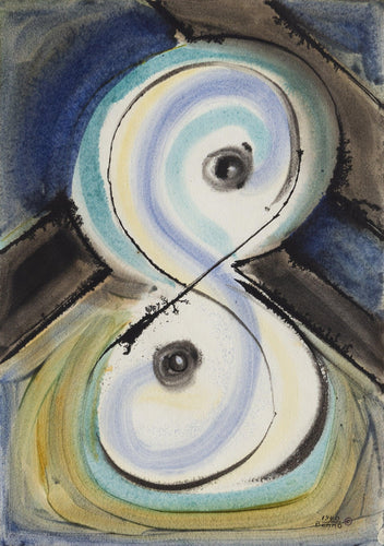 Portrait of a Lady Watercolor | Benjamin Benno,{{product.type}}