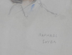 Portrait of a Man (13) Watercolor | Raphael Soyer,{{product.type}}