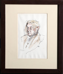 Portrait of a Man (7) Watercolor | Raphael Soyer,{{product.type}}