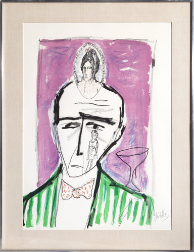 Portrait of a Man Lithograph | Unknown Artist,{{product.type}}