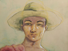 Portrait of a Man Watercolor | Unknown Artist,{{product.type}}