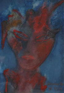 Portrait of a Woman Acrylic | Leonardo Voci,{{product.type}}
