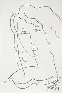 Portrait of a Woman II Ink | Mara Karetsos,{{product.type}}