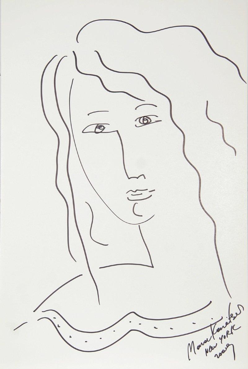Portrait of a Woman II Ink | Mara Karetsos,{{product.type}}