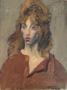 Portrait of a Woman Oil | Raphael Soyer,{{product.type}}