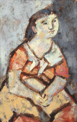 Portrait of a Young Woman Oil | Georg Kalmar,{{product.type}}