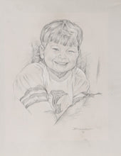 Portrait of Boy in Chicago Blackhawks Jersey Pencil | Diane H. Morrow,{{product.type}}