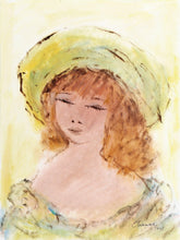 Portrait of Girl 144 Gouache | Roger Etienne,{{product.type}}