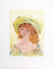 Portrait of Girl 144 Gouache | Roger Etienne,{{product.type}}