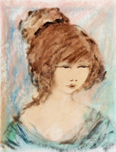 Portrait of Girl 77 Gouache | Roger Etienne,{{product.type}}