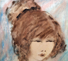 Portrait of Girl 77 Gouache | Roger Etienne,{{product.type}}